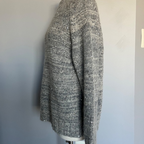 WEEKEND MAX MARA Vivetta Sequined Wool blend Cocktail Raglan Sweater Pullover 8 - Picture 12 of 16